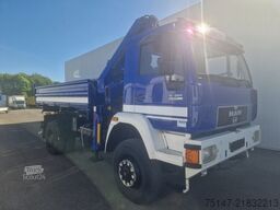 MAN 18.264 FAK 4x4 Meiller Kipper + Kran Allrad AHK