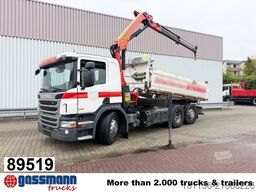 Autocarro ribaltabile Scania P 320 6x2/4, Lenk-/Liftachse, Kran Palfinger PK