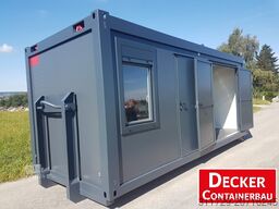 Decker Containerbau Kombicontainer, 20 ft halb Büro/ Lager