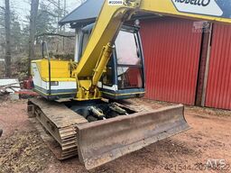 Kobelco SK60 crawler excavator with bucket