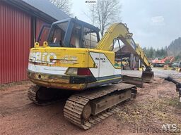 Kobelco SK60 crawler excavator with bucket