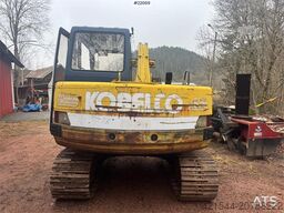 Kobelco SK60 crawler excavator with bucket