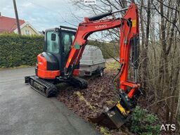 Kubota U36-4 Beltegraver m/ 4 skuffer, rotortilt og klype