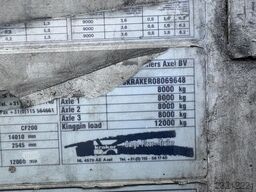 De Kraker CF 200 Walking Floor / 92 M3 / BPW Axles / Disc...