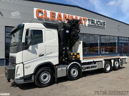 Volvo FH 500 Euro 6 8x2 HMF 95 Tonmeter laadkraan + F...