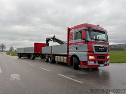 MAN 26.480 6X2 Baustoff Pritsche Hiab 166 Funk anhän
