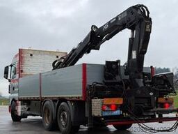 MAN 26.480 6X2 Baustoff Pritsche Hiab 166 Funk anhän