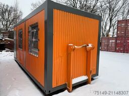  Abroll-Bürocontainer mit Eingangstür