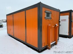 Abroll-Bürocontainer mit Eingangstür