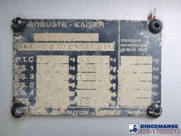 Robuste Kaiser Tipper trailer steel 24 m3 + tarpaulin