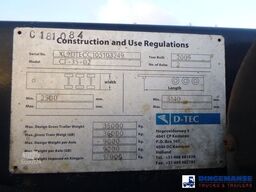 D-TEC 4-axle container combi trailer (2 + 2 axles)