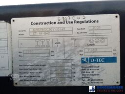 D-TEC 4-axle container combi trailer (2 + 2 axles)