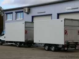 IVECO Daily Durchladezug mit Anhänger Kofferaufbau