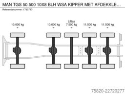 MAN TGS 50.500 10X8 BLH WSA KIPPER MET AFDEKKLEPPEN