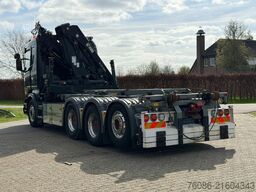 Scania R580 V8 8x4 !!TRIPLE HIAB 24 TM CRANE!!CONTAINE...