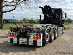 Scania R580 V8 8x4 !!TRIPLE HIAB 24 TM CRANE!!CONTAINE...