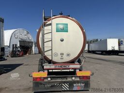 MENCI LEBENSMITTELTANK ISOLIERT, 3 KAMMERN, 34000L LIFTACHSE,   BPW-ACHSEN,