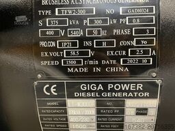 Giga power LT-W300GF 375 kVA open generator