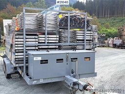  Temared scaffolding trailer 3.5 t w/ 364 m2 scaffo