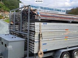 Temared scaffolding trailer 3.5 t w/ 364 m2 scaffo