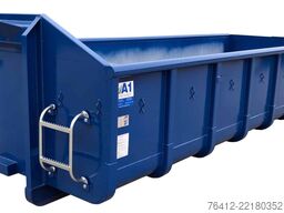 A1 Container Normbehälter 15 m³ Doppelflügeltür ? RAL 5010 Enzianblau ? Abrollcontainer