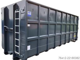 A1 Container Normbehälter 36 m³ ? 2x Querspanten ? Doppelflügeltür ? RAL 7016 Anthrazitgrau ? Normbehälter