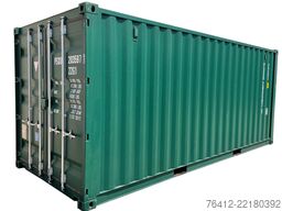 A1 Container 20 Fuß Lagercontainer - RAL 6005 Moosgrün - Seecontainer