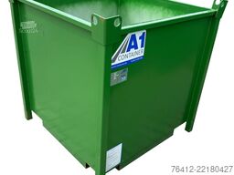 A1 Container Metallbox 1 m³ ? stapelbar ? RAL 6001 Smaragdgrün