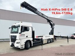 MAN TGX 26.510 6x2-4 LL CH TGX 26.510 6x2-4 LL, Kran Hiab X-HiPro 548 E-8, Lenk-/Liftachse, TwistLock 20Fuß, Funk, Retarder