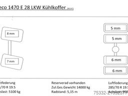 Iveco 140 E 28 Tief Kühl Thermoking 7,8 m LBW