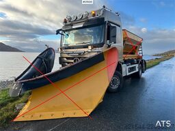 Mercedes-Benz Actros 2848 4x4+2 snow rigged hook truck. WATCH VI