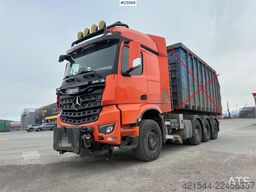 Mercedes-Benz Arocs 8x4 fully plow rigged hook truck w/ underlyi