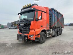 Mercedes-Benz Arocs 8x4 fully plow rigged hook truck w/ underlyi
