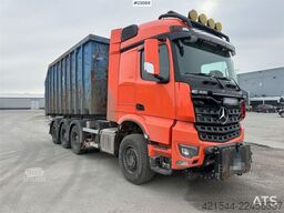 Mercedes-Benz Arocs 8x4 fully plow rigged hook truck w/ underlyi