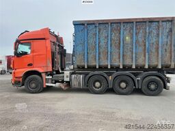 Mercedes-Benz Arocs 8x4 fully plow rigged hook truck w/ underlyi