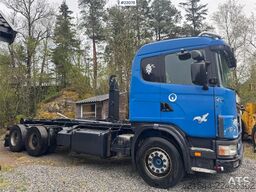 Scania 124G hooklift truck – Joab hook with articulated (