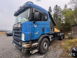 Scania 124G hooklift truck – Joab hook with articulated (