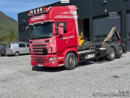 Scania R480 6x2 hook truck w/ crane hydraulics and replac