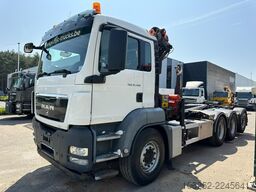 MAN TGS 35.400 8x4 TRIDEM HOOKLIFT T22 + CRANE PALF...
