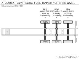 ATCOMEX T0/27TRI/38AL FUEL TANKER / CITERNE GASOILE 37...