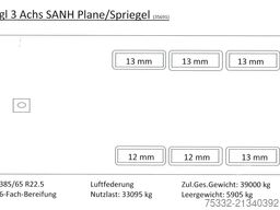 FLIEGL 3 achs Road Runner BPW 385 /65 I Lock Bl