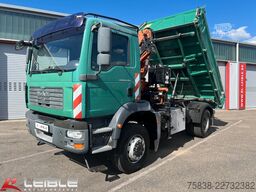 MAN TGM 18.280 4x4 BB*Terex-Kran*Meiller-Kipper*