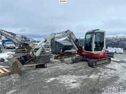 Takeuchi TB153FR excavator w/ 3 buckets and grapple cassett