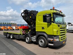 Scania R 420 8x2 manual Palfinger 85 Tonmeter laadkraa...