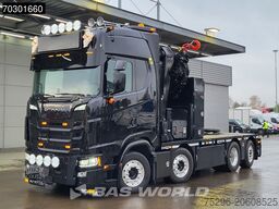Scania S660 8X2 HMF 9520OK-RCS Crane Kran Fifth wheel ...