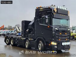 Scania S660 8X2 HMF 9520OK-RCS Crane Kran Fifth wheel ...