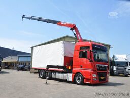 MAN TGX 26.480 XXL 6X2 HMF 2620 CRANE + BDF BODY + ...