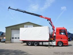 MAN TGX 26.480 XXL 6X2 HMF 2620 CRANE + BDF BODY + ...