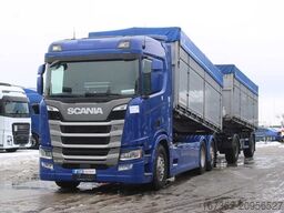 SCANIA R450, 6X2, THREE SIDED, LIFTING AXLE, RETARDER