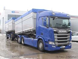 SCANIA R450, 6X2, THREE SIDED, LIFTING AXLE, RETARDER